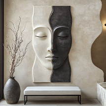 Geometric Wall Panel Art